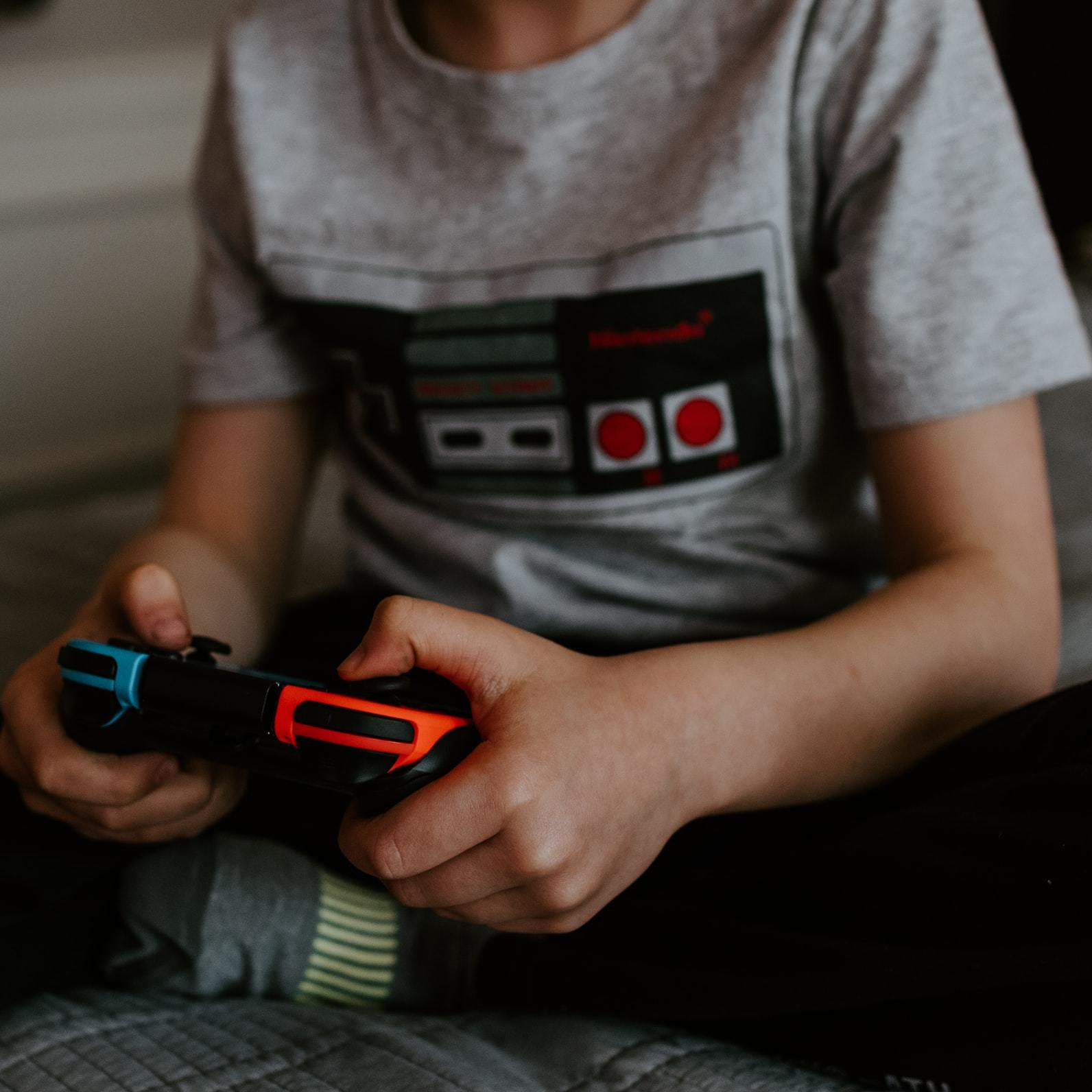 Student Playing Video Games